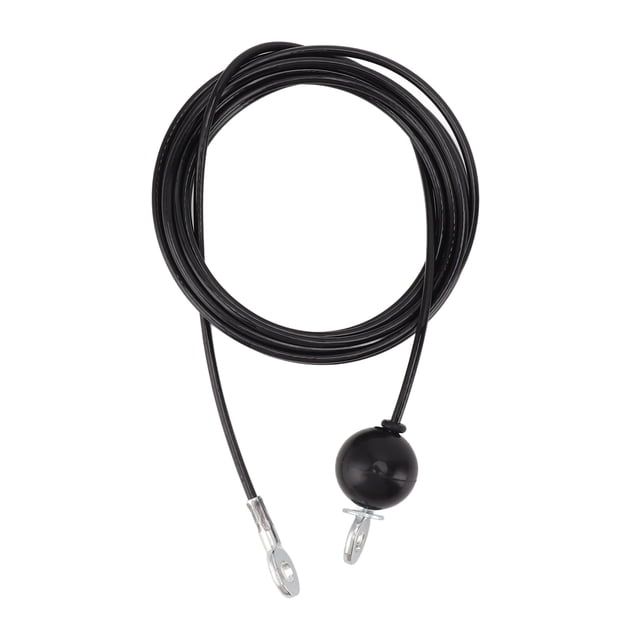 Cable de polea de fitness para gimnasio en casa, cable de repuesto de acero resistente, accesorio de repuesto para equipo de gimnasio en casa, color negro, 4 m/13,1 pies