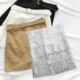 thumbnail image 4 of Nestingho Falda Corta Plateada Con Lentejuelas Para Baile Fiesta Y Presentaciones En, 4 of 6