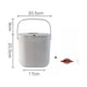thumbnail image 2 of Contenedor de compost para encimera, contenedor de compost para interiores sin olor con tapa hermética, para compostaje en la cocina y vida ecológica, 2 of 4