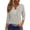 25#Khaki, variant on Casual Floral Button Down Shirt for Women Loose Fit 3/4 Sleeve Summer Beach Tops Blouse with Pockets