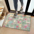 thumbnail image 2 of Labrador Dog and Flower Floral Door Rugs,Washable Non Slip Door Mats Indoor,Decorative Door Mats,Entry Mat Indoor for Entrance,Bedroom,Kitchen,Bathroom,16"x24", 2 of 6