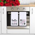 thumbnail image 4 of Hello Valentine Kitchen Towels Dish Towels, 18x26 Inch Love Hearts Anniversary Decoration Hand Towels Set of 2 (Pink), 4 of 6