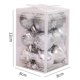 thumbnail image 5 of Juego de bolas decorativas de Navidad de 12 Uds., adornos de bolas colgantes de árbol (plata) Likrtyny Oficina Multiescena Multifunción, 5 of 5