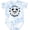 Tie Dye Blue, variant on Inktastic Little Panda Boys or Girls Baby Bodysuit