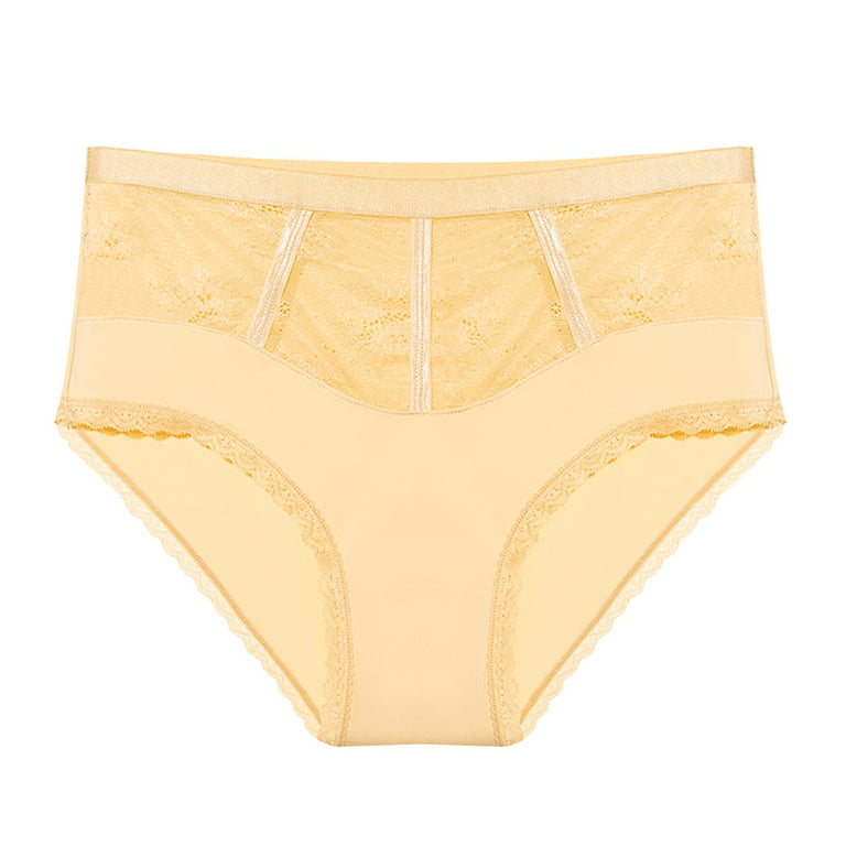 TAIAOJING 6 Pack Women's Underwear Briefs Underwear Cotton Bikini Panties  Lace Soft Hipster Panty Ladies Stretch Briefs 