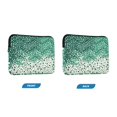 thumbnail image 7 of FORMRS 13-13.3 inch Laptop Sleeve Case Soft Carrying Quilted Computer Bag Cover, Green and White Pattern, 7 of 7