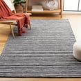 thumbnail image 2 of SAFAVIEH Kilim Mayra Striped Polyester Area Rug, Black/Ivory, 4' x 6', 2 of 9
