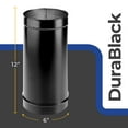 thumbnail image 2 of DuraVent DuraBlack 6 Inch Steel Single Wall Interior Stove Pipe, Black, 6DBK-12, 2 of 9