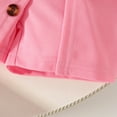 thumbnail image 6 of ZACPNCV Girls Summer 2 Piece Outfit Ribbed Ruffle Cap Sleeve Sleeveless Top and Bow Front Skort Shorts Set Kids Shorts Skirt Bag Set Pink 12-18 Months, 6 of 9