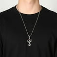 thumbnail image 2 of FUTIMELY Gothic Sword Dragon Necklace Vintage Dragon Wrapped Sword Cross Pendant Necklace Punk Zircon Dragon Pendant Necklace Halloween Dark Gothic Jewelry For Men Women, 2 of 4