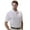 White/Mango, variant on Monterey Club Men's Bradley Stripe Jersey Golf Polo Shirt #1663