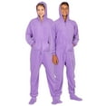 thumbnail image 4 of Footed Pajamas - Family Matching Purple Dream Hoodie One Pieces for Boys, Girls, Men, Women and Pets - Adult - Small2X/Dbl Wide (Fits 5'3 - 5'6"), 4 of 7
