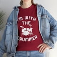 thumbnail image 2 of I'm With The Drummer Drum Kit Instruments T-Shirt, 2 of 2