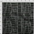 thumbnail image 4 of oneOone Polyester Spandex Black Fabric Geometric Sewing Craft Projects Fabric Prints By Yard 56 Inch Wide-SG, 4 of 5