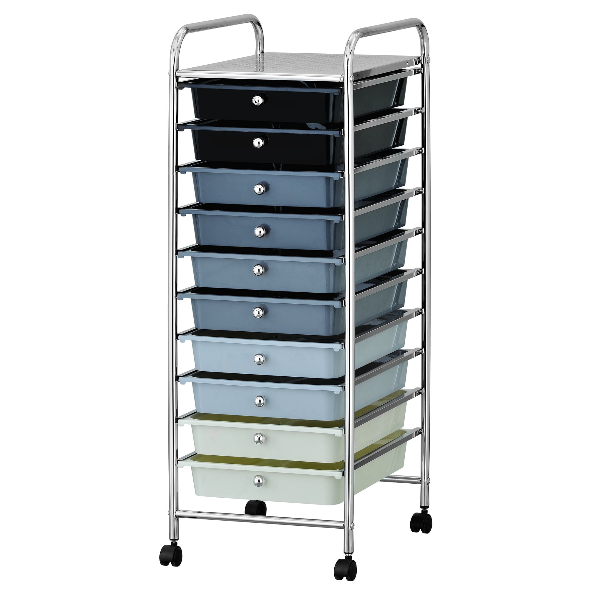 Chrome Metal one size Furinno Storage Carts