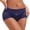 Navy, variant on Njagoc3 Women Lace Trim High Waisted Boyshort Panties Sexy Mesh See Through Underwear
