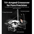thumbnail image 2 of Edifier MR5 2.0 Studio Monitor Bookshelf Speakers, 110W(RMS), Hi-Res Audio, Bluetooth 6.0, 3-Way Active Design, Room Compensation, XLR/TRS/RCA Inputs, Compact Size for Home Studio & Music - White, 2 of 10