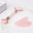 thumbnail image 1 of 2 In 1 Facial Massage Roller Guasha Board Kit Double Heads Jade Stone Face Lift Skin Relaxation Imming, 1 of 1