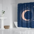 thumbnail image 2 of Gothic Shower Curtain Set - Dark Celestial Moon & Star Print, Mystical Cosmic Bath Decor, Waterproof Polyester 72"Wx72"L, Goth Aesthetic Gift, 2 of 5
