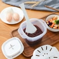 thumbnail image 3 of Rice Case Heat-resistant Easy Clean Plastic Hollow Lids Compact Steam Food Box for Microwave, 3 of 10
