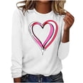 thumbnail image 1 of Birdeem Mode Femmes Décontracté Manches Longues Imprimé Col Rond Blouse Ample Hauts, 1 of 1