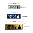 thumbnail image 4 of Standard Church Office Sign (Brushed Gold) - Small, 4 of 5