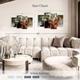thumbnail image 4 of Elephant Stock Abstract Black Beauty Ii Wall Art - Horizontal Multi Panel Canvas - Living Room Wall Decor - People Multi Panel - Black And Brown Decor - 36" x 22", 4 of 8