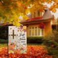 thumbnail image 6 of Fall for Jesus Pumpkins Garden Flag 12x18 Double Sided Fall Autumn Religious Cross Small Yard Flags for Outside Seasonal Flags Farmhouse Yard Garden Outdoor Decor, 6 of 6