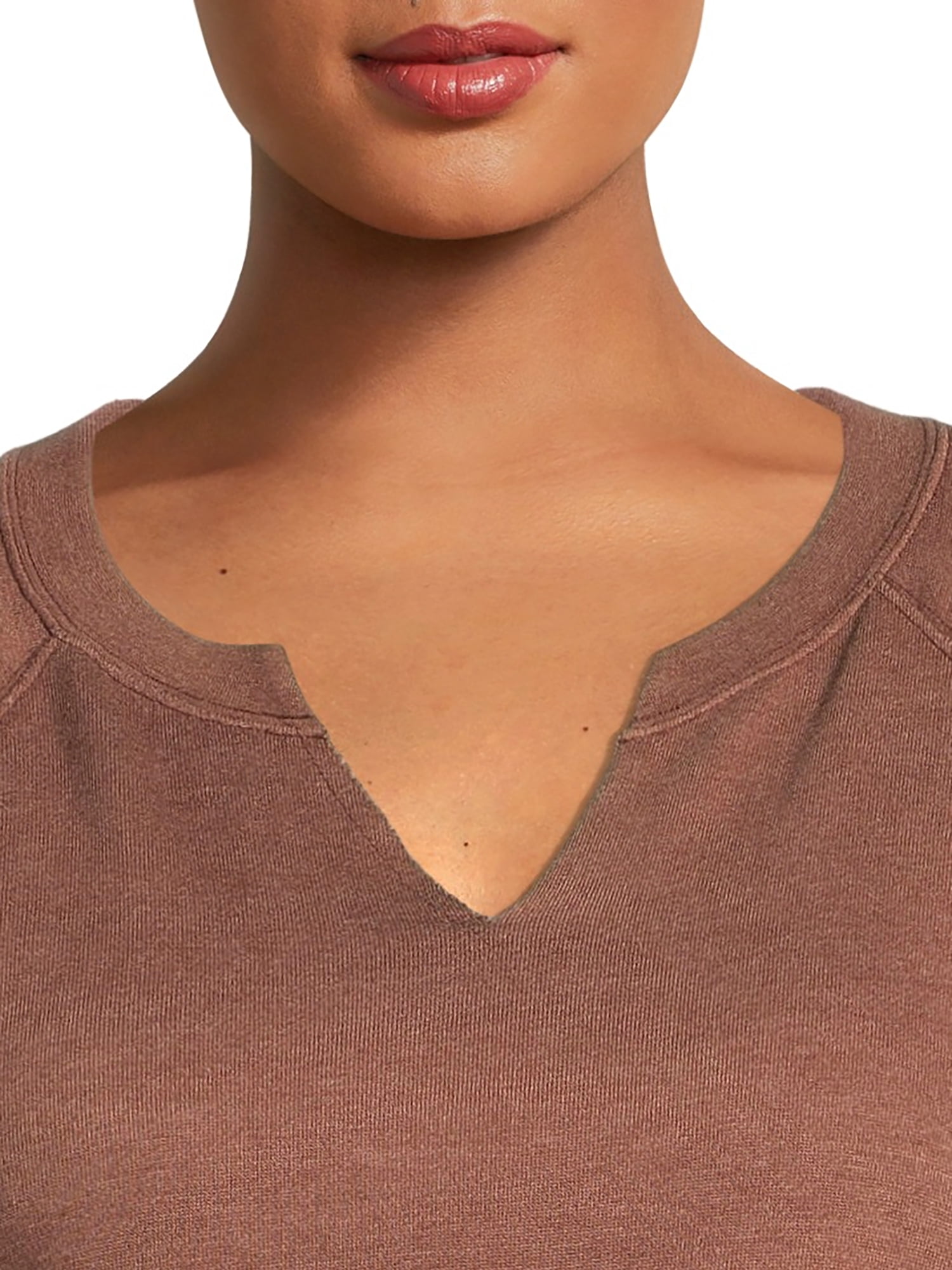 Terra & Sky Women's Plus Size French Terry Sweatshirt