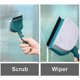thumbnail image 3 of Wiper Sponge Brush, 2 In 1 Wiper Multifunctional Cleaning Brush Glass Scraper, Dual-purpose Cleaning Brush Sponge Cleaning Brush For Window Glass, Sho, 3 of 5