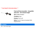thumbnail image 2 of Front Left Strut Assembly - Compatible with 2010 - 2014 Honda Insight 2011 2012 2013, 2 of 2