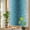 Turquoise, gray, variant on Rainbow Window Privacy Film, Blue Grey Ombre Static Cling Decorative Window Film PVC, Farmhouse Gradient Minimalist No Glue UV Blocking Glass Covering, Removable Stained Glass Sticker 23.6''x59''