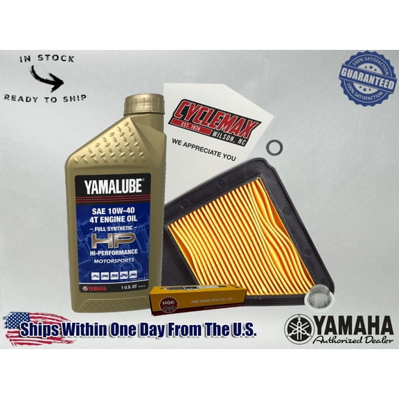 Cyclemax Full-Synthetic Yamalube Tune-Up Kit fits 2012-2019 Yamaha ZUMA 50