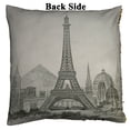 thumbnail image 2 of EREHome Paris Eiffel Tour Réversible Sirène Sequin Taie d'Oreiller 20x20 Pouces, 2 of 3