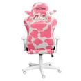 thumbnail image 2 of Techni Sport TS85 Pink Cow Series Gaming Chair with Memory Foam Seat RTA-TS85-PNK, 2 of 10