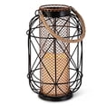 thumbnail image 1 of Gerson 43656 - 10" Wire Metal Lantern Wavy Edge Battery Operated LED Candle Light with Timer, 1 of 1