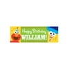 Personalized Sesame Street Elmo and Cookie Monster Kids Birthday Banner