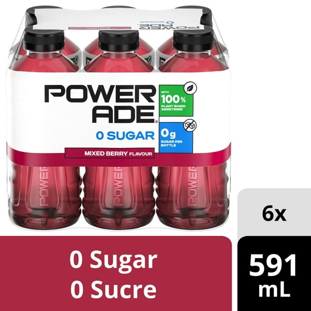 POWERADE Zero Mixed Berry 591mL Bottles, 6 Pack Walmart.ca