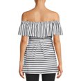 thumbnail image 3 of Oh! Mamma Maternity Women’s Off the Shoulder Top (Women's & Women's Plus), 3 of 6