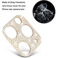 thumbnail image 5 of [2 Pack] Bling Crystal Camera Lens Protector Scintillant Diamant Arrière Camera Cover 3D Bling Lens Lens Cover Compatible avec iPhone 14/14 Plus-Rose Gold, 5 of 5