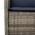 thumbnail image 6 of vidaXL 5 Piece Patio Dining Set with Cushions Gray Poly Rattan, 6 of 64