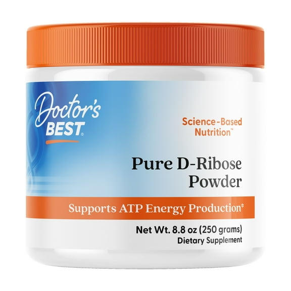 Doctor's Best D-Ribose with BioEnergy Ribose, 50 Servings