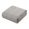 thumbnail image 2 of Comfort Classic Quilted Weight Blanket - Size 48" X 72" (Twin Size) - Light Grey, 2 of 5