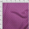 thumbnail image 3 of oneOone Cotton Silk Fuschia Pink Fabric Leaf Diy Clothing Quilting Fabric Print Fabric By Yard 42 Inch Wide, 3 of 4