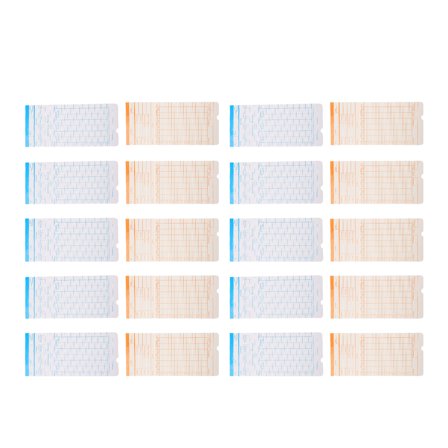 100 Sheets of Double Sided for Attendance Tracking