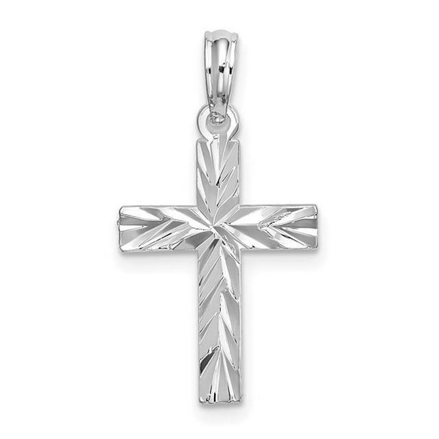 Quality Gold QC10286 Pendentif Croix Latine en Argent Sterling