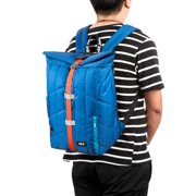 ZIPIT Puffer Backpack, High School and College Bag, Padded Laptop Compartment, Tear Resistant (Blue)