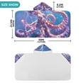 thumbnail image 3 of Octopus Underwater Kids Hooded Beach Towel Baby Bath Poncho Towels with Hood Absorbent 50"x23.5" for Pool Swimming, 3 of 7