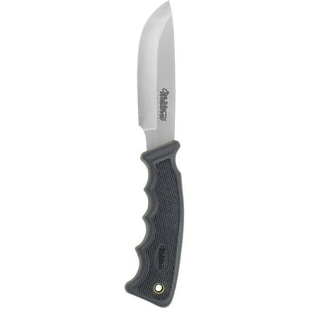 Western, Titanium Drop Blade Fixed Blade Hunter Knife, Rubber Handle, Nylon Sheath, Titanium 440 Steel