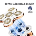 thumbnail image 4 of Five-Blade Head  Women's Gold Electric Hair Removal Device with Floating USB Rechargeable Portable Wet & Dry Razors, 4 of 6